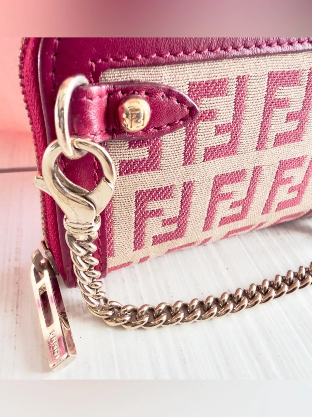 Rare Fendi Chain Card Wallet - Picture 2 of 10